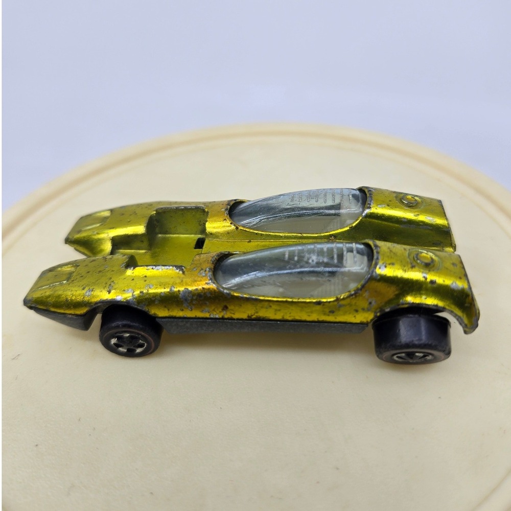 Vintage 1969 Hot Wheels Redline Splittin Image Spectraflame Antifreeze Lime USA